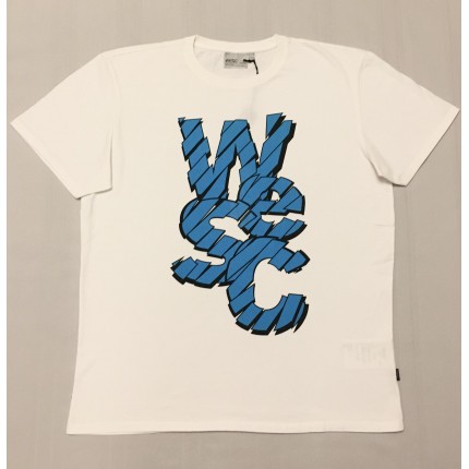 Белая футболка WeSC #104 с принтом